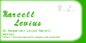 marcell levius business card